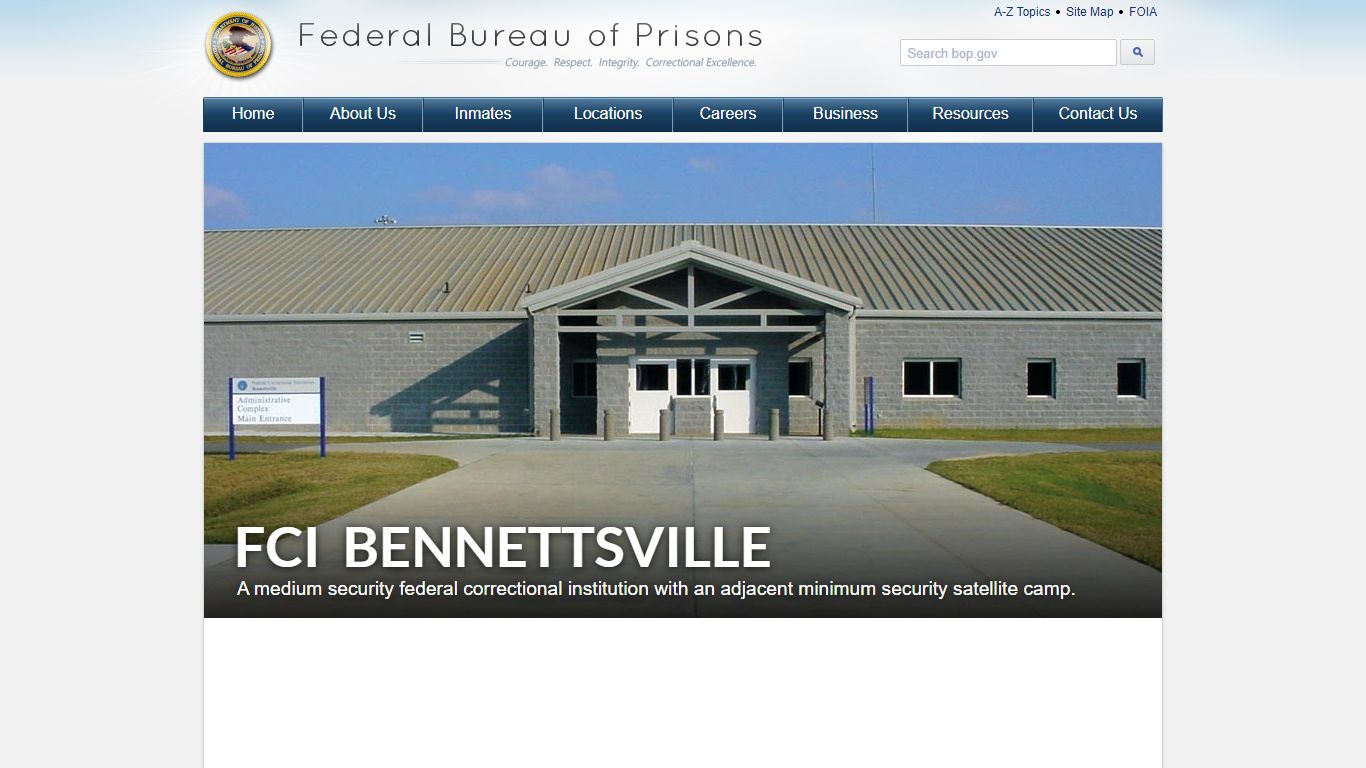 FCI Bennettsville - Federal Bureau of Prisons